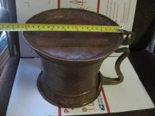 LARGE VINTAGE COPPER TANKARD GREAT FOR DISPLAY - MANCAVE MUST - WILL NOT HOLD WATER 5