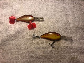 2 Bomber Bill Dance Fat Shad Old Fishing Lures 3