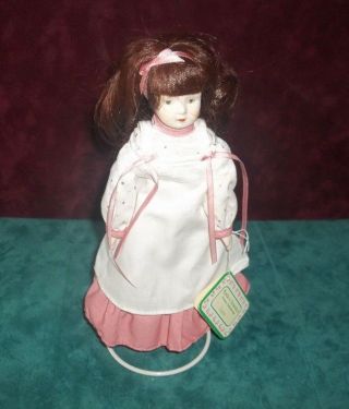 Russ Months to Remember Doll June 1590 1970 ' s Vintage Porcelain w/ Stand 2
