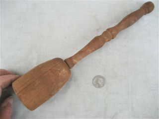 Antique wood potato masher 12 inches long circa early 1900 ' s 3