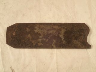 Antique 1800 ' s BIG Steel Cutting Iron Blade for Crown Molding Plane,  2 - 3/4 