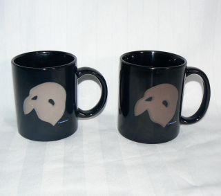 Phantom Of The Opera 10 Oz Pair Set Of 2 Vintage 1986 Coffee Mugs