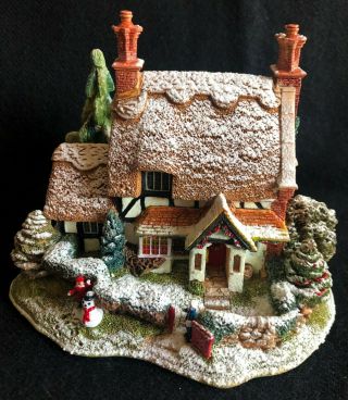 Lilliput Lane - Frosty Morning - W/ Box And Signed Deed