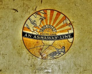 Vintage An Ashaway No.  1 Extra Strength 50yd.  10lb.  Test Silk Fishing Line