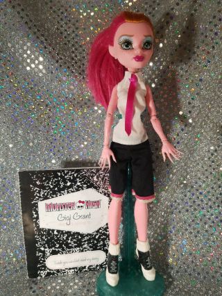 Monster High Gigi Grant Doll With 13 Wishes Diary.