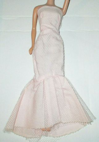 Vintage Barbie Clone Size " Pink Strapless Gown "
