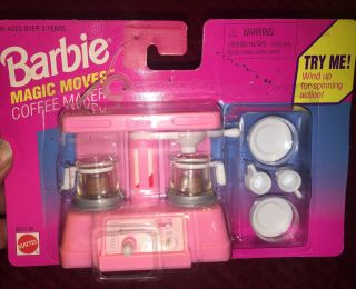 Mattel Barbie Wind - Up Coffee Maker Pot Replacement Magic Moves 1992