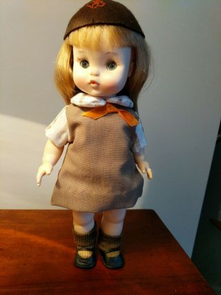 Effanbee Brownie Girl Scout Doll 11 Inch Blonde Hair 11 - 944 Vintage 1966