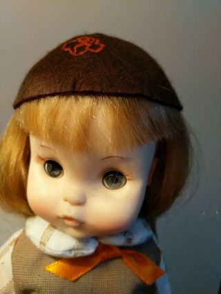 EFFANBEE Brownie Girl Scout DOLL 11 inch Blonde hair 11 - 944 Vintage 1966 2