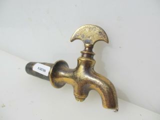 Antique Brass Samovar Tap Water Urn Tank Old Vintage Keg Seized