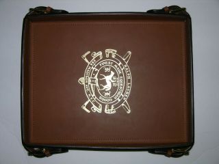 RALPH LAUREN BEDWORTH BUCKLE TRAY SADDLE LEATHER AND BRASS SERVING BAR MIXOLOGY 2
