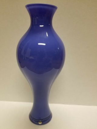 VERA WANG Crystal Blue Ming Vase - 14 