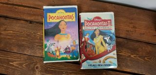 Bradford Disney Musical Plate 1997 Pocahontas Colors Of The Wind & 2 VHS Movies 3