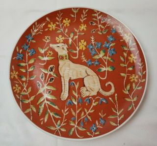 Vintage Flemish Tapestry Seymour Mann Dog The Hunt Of The Unicorn Plate 1976