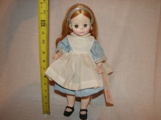 Vintage Doll Madame Alexander Tagged Clothing Dress Alice Wonderland 13 Inch