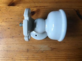 Antique White Porcelain Bathroom Wall Mount 5 Toothbrush Cup Holder