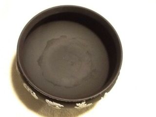 Wedgwood Footed Imperial Bowl Black White Jasperware 8 