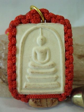 Phra Somdej Toh Wat Rakang Temple Car Pendant Bell Talisman Thai Buddha Amulet