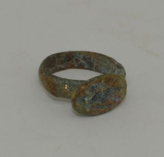 Quality Ancient Roman Greek Bronze Seal Ring - Circa 100ad - 025