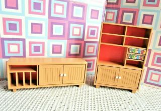 Tomy Smaller Homes Dollhouse Furniture:living Room Entertainment&stereo Cabinets