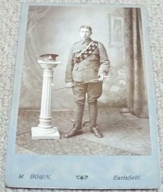 Victorian Cabinet Photographs Antique Photo Royal Artillery Soldier C1890