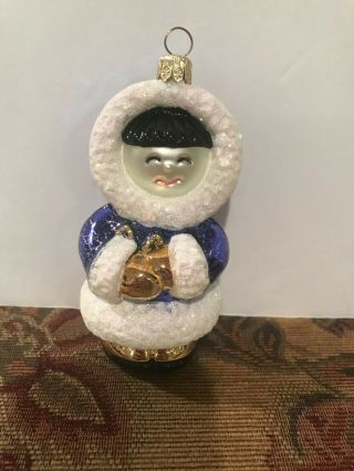 Eskimo Blown Glass Ornament