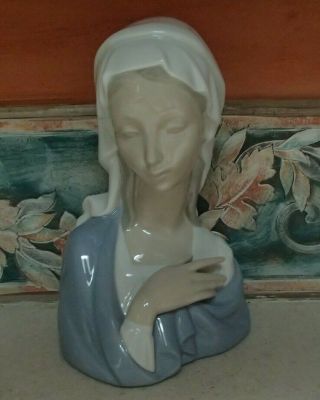 Lladro 4649 " Madonna Head " Holy Mother,  Virgin Mary Bust Religion - Mwob,  Rv$495