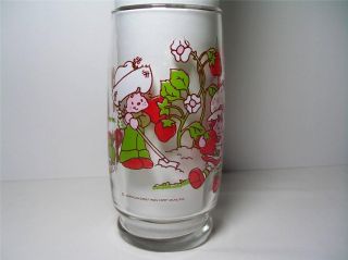 Vtg Strawberry Shortcake Drinking Glass 16oz.  1980 Nos American Greetings Corp.