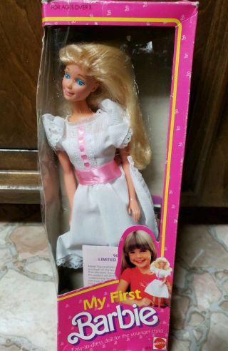 1984 My First Barbie Doll 1875 Mattel