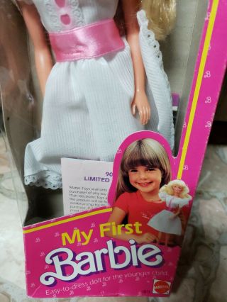 1984 My First Barbie doll 1875 Mattel 4