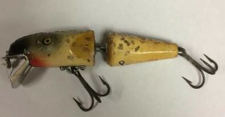 Vintage Pflueger Jointed Palomine Wood Fishing Lure 5