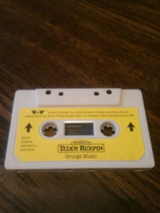 Vintage 1985 Worlds Of Wonder Wow Teddy Ruxpin Grunge Music Cassette Tape