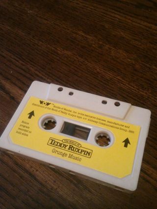 Vintage 1985 Worlds Of Wonder WOW Teddy Ruxpin GRUNGE MUSIC Cassette Tape 2