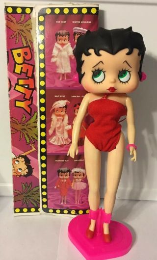 1986 M - Toy Betty Boop Fashion Doll 12 " W/ Stand