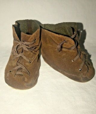 Vintage Doll Shoes For German French Bisque Antique Doll 3”