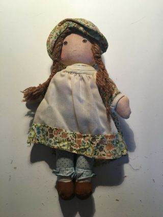 Vintage Knickerbocker Holly Hobbie Heather Rag/cloth Doll - 9.  5 "