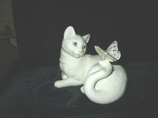 Lenox Enchantment Cat & Butterfly Figurine