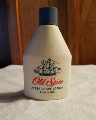 Vintage Old Spice After Shave Lotion By Shelton 2 1/4 Oz Bottle Old Formula