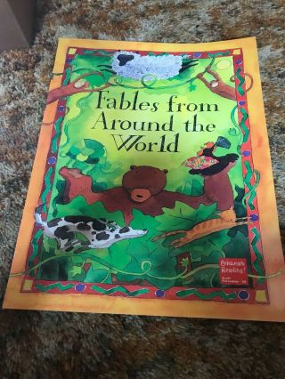 Vintage Teacher Big Book Fables From Around The World Oversized Scott Foresman
