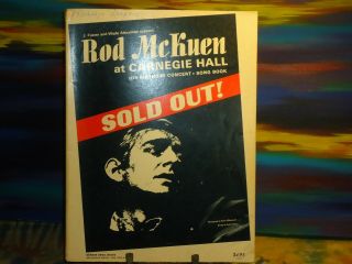 Rod Mckuen - At Carnegie Hall - - 1970 - Vintage Songbook