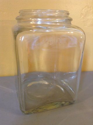 Vintage Antique Dazey 4qt Clear Glass Butter Churn Jar Only