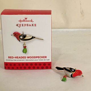 Hallmark 2013 Red - Headed Woodpecker The Beauty Of Birds Miniature Mib