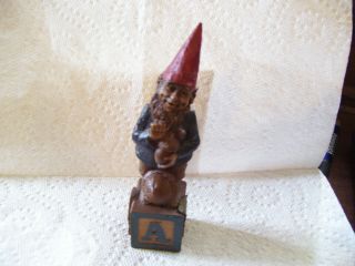 Tom Clark Gnome - - Alphabet Block A - Acorn - - Edition 1 - - Hand - Signed - - No