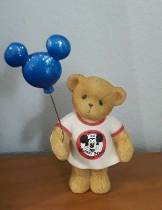 Cherished Teddies Jery Mickey Mouse Club Shirt Disney 2004 Blue Balloon