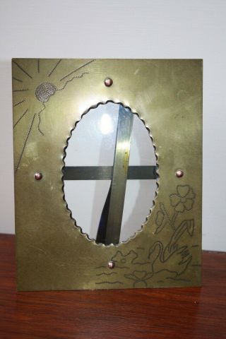 ANTIQUE BRASS TRENCH ART PICTURE PHOTO FRAME 2