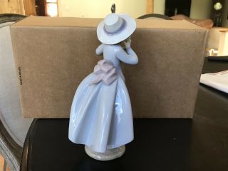 LLADRO LADRO CAUGHT IN THE ACT RETIRED GIRL HAT BASKET FLOWERS BIRD 6439 4