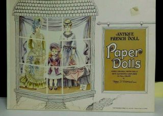 Paper Dolls,  Antique French,  With Authentic Costumes In Full Color Uncut