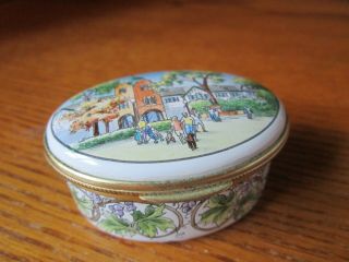 Mary Mc Laughlin Handpainted Pill Box Lake Forest High School Limited Edition