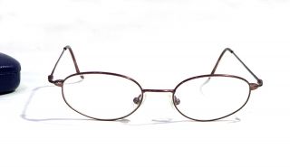 Safilo Sa Team 7837 Eyeglasses Oval Bronze Antique 130 48/18 W/ Case Italy Exc