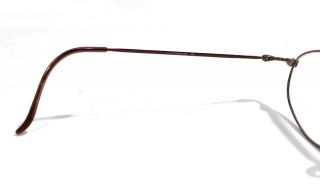 Safilo SA Team 7837 Eyeglasses Oval Bronze Antique 130 48/18 W/ Case Italy EXC 3